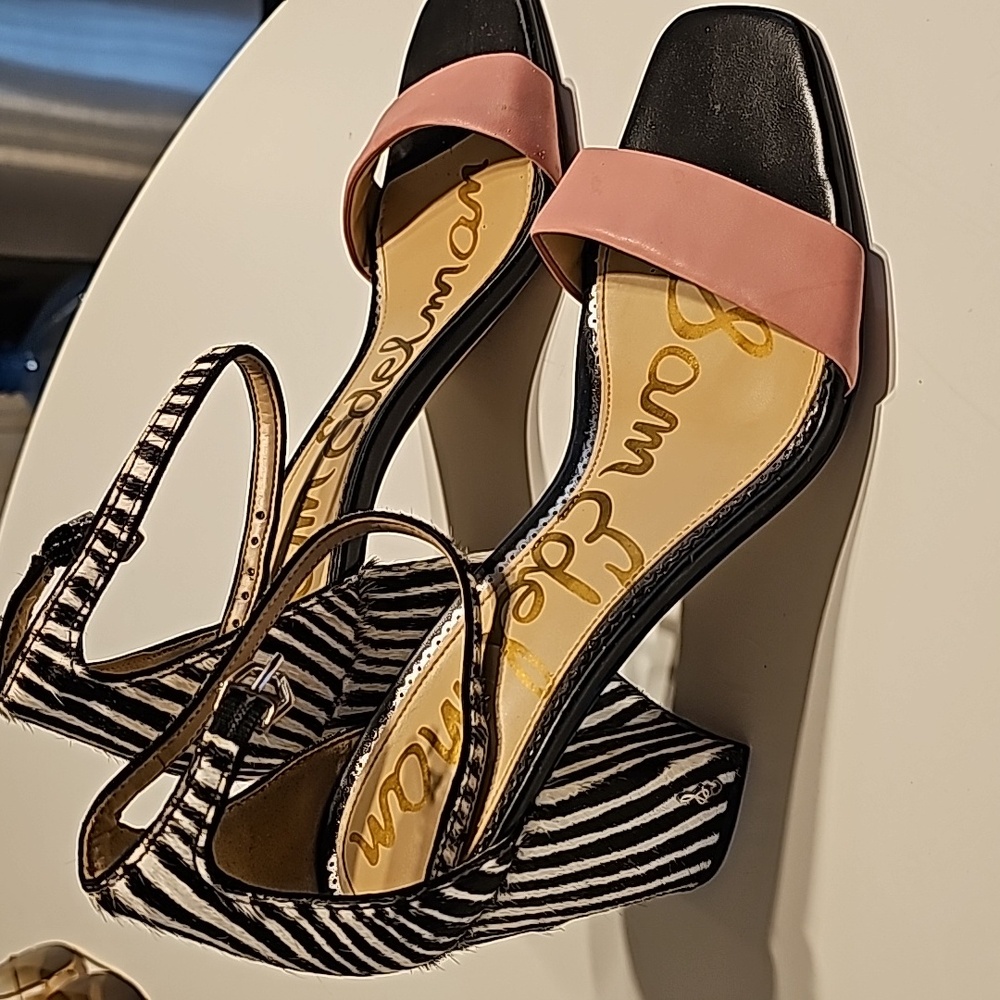 Sam Edelman Zebra Print, Pink, Size 8.5